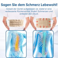HONGJING Decompression háti támasz alsó hátfájdalom enyhítésére, felfújható lumbális rögzítő 3