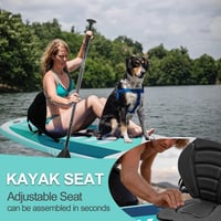 Hongmeida SUP Board Felfújható Paddleboard Szett 320x84x15cm Mentazöld - Stabil Széles Állódeszka 200kg Teherbírással, Komplett Kiegészítőkk - Mint green, 320 cm 7