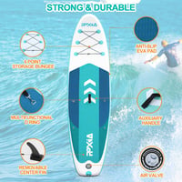 Hongmeida SUP Board Felfújható Paddleboard Szett 320x84x15cm Mentazöld - Stabil Széles Állódeszka 200kg Teherbírással, Komplett Kiegészítőkk - Mint green, 320 cm 4