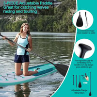 Hongmeida SUP Board Felfújható Paddleboard Szett 320x84x15cm Mentazöld - Stabil Széles Állódeszka 200kg Teherbírással, Komplett Kiegészítőkk - Mint green, 320 cm 5