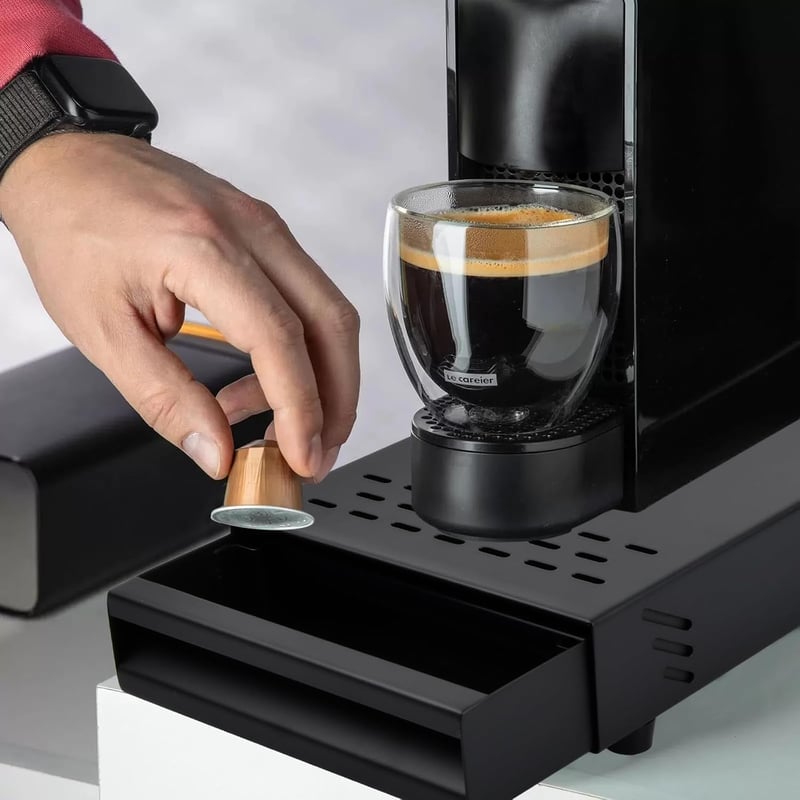 Hongmo Espresso Knock Box Fiók Típusú Kávézacc Gyűjtő Eltávolítható Ütővel