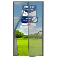 HONGTAISHENG Magnetická sieťka proti hmyzu na dvere - sivá - 100x200 cm 1