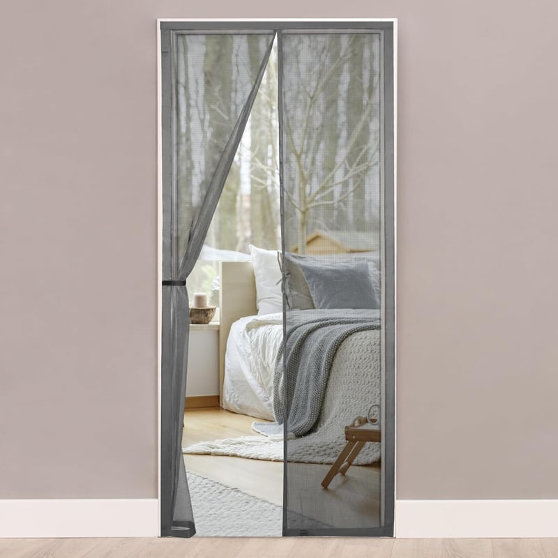 Plasă de insecte magnetică pentru ușă HONGTAISHENG 110x220cm Gri