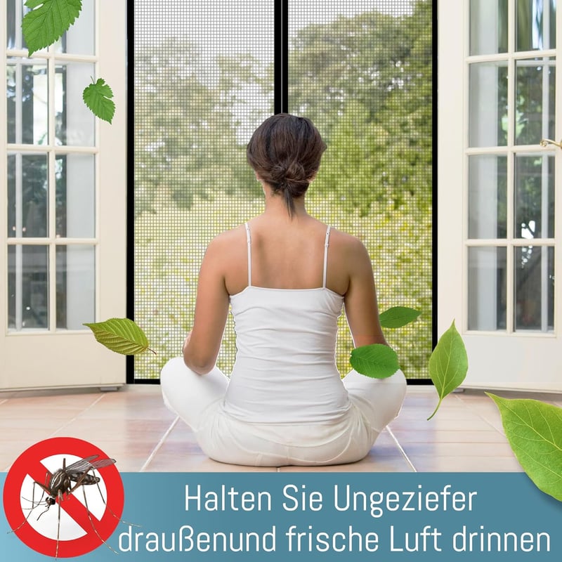 HONGTAISHENG Mágneses Szúnyogháló Ajtóra 70x200cm, Automatikus Zárás, Macskabiztos Függöny