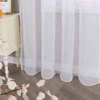HongYa Voile Függöny Fodros Szalaggal 245x145 cm Fehér 4