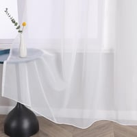 HongYa Voile Függöny Fodros Szalaggal 245x145 cm Fehér 3