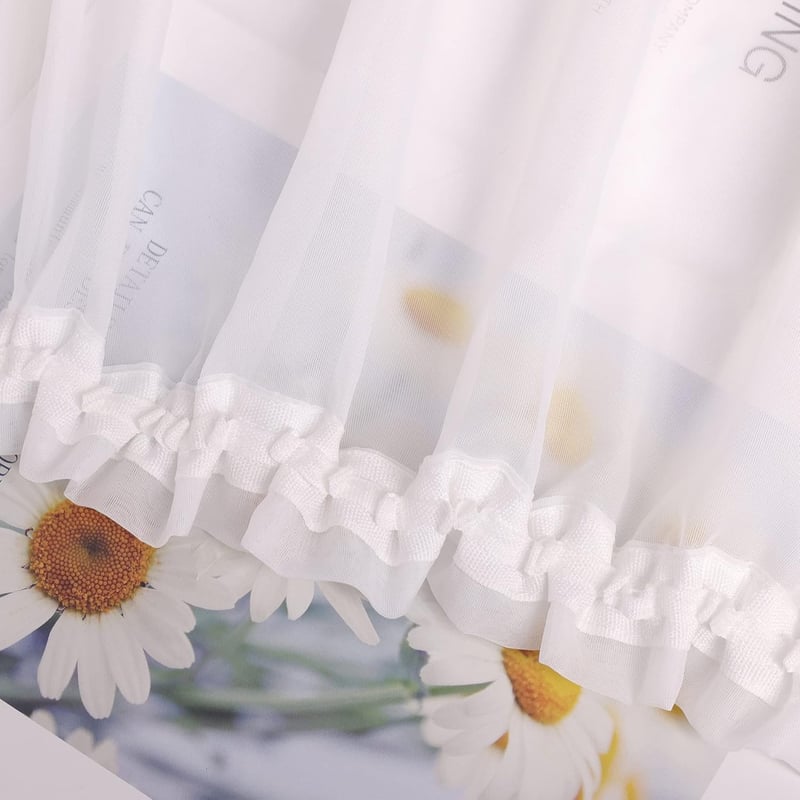 HongYa Voile Függöny Fodros Szalaggal 245x145 cm Fehér