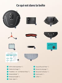 Robotický vysávač HONITURE V8 Pro – sací výkon 5000 Pa, LiDAR navigácia, SLAM, inteligentné mapovanie, selektívne upratovanie miestností, dlaždice, drevo, koberce, mramor 7