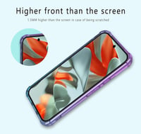 HONLEN Google Pixel 9 Pro tok Gradient Clear TPU Fekete Arany sarokvasalás 6