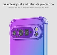 HONLEN Google Pixel 9 Pro tok Gradient Clear TPU Fekete Arany sarokvasalás 2