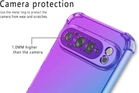HONLEN Google Pixel 9 Pro tok Gradient Clear TPU Fekete Arany sarokvasalás 3