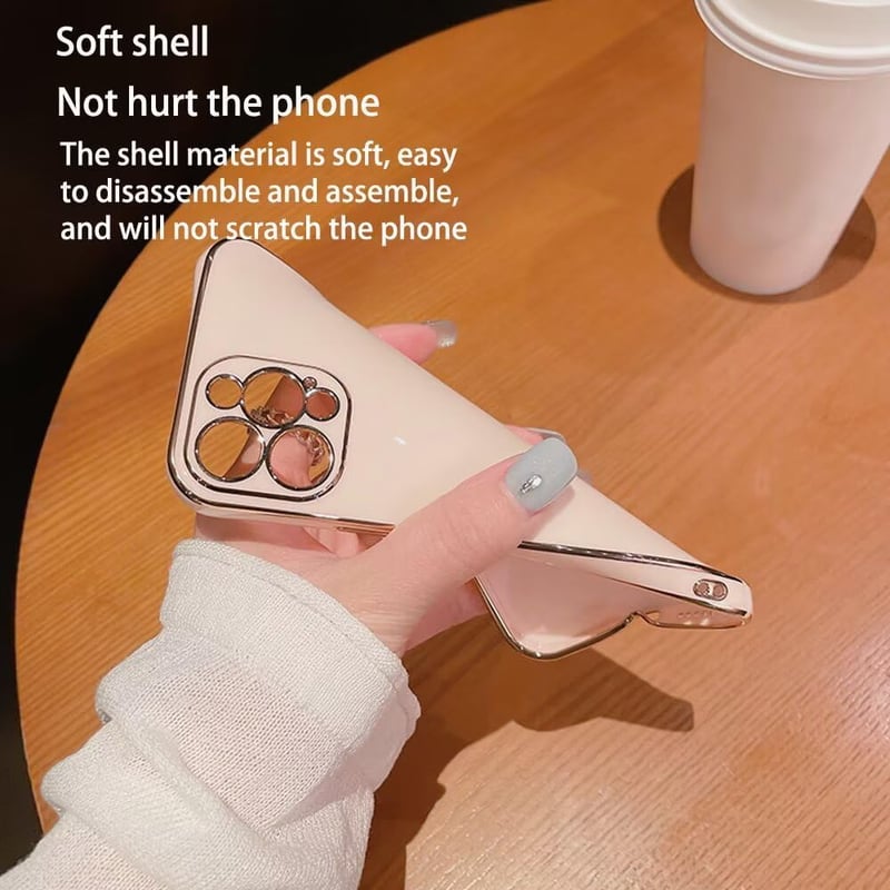 HONLEN Redmi A5 4G szilikon tok galvanizált kerettel - sötétkék