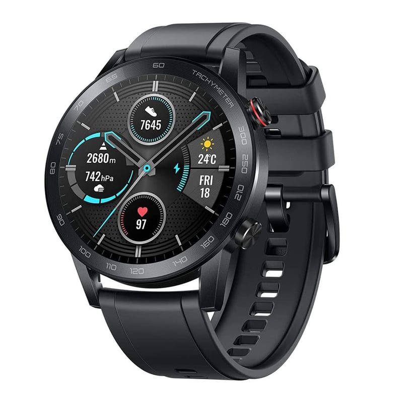 Inteligentné hodinky HONOR MagicWatch 2 46 mm čierne, 1,39" AMOLED, 14-dňová výdrž batérie, SpO2 a meranie tepu, Bluetooth hovory, vodotesnosť 5ATM, 15 športových režimov