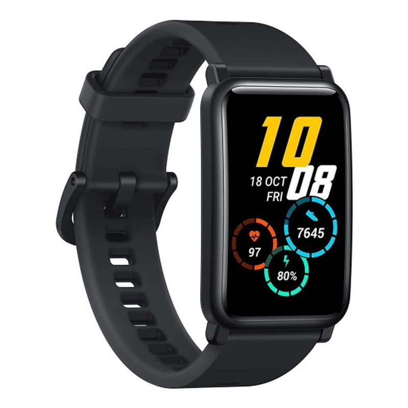 Inteligentné hodinky HONOR Watch ES – 42 mm AMOLED displej, monitor srdcového tepu, SpO2, odolnosť voči vode 50 m, čierne