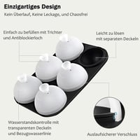HONYAO Jégkocka Forma Gömb Alakú Szilikon Fedéllel, 5 cm Kerek Jéggolyó Készítő BPA Mentes, Összehajtható 2 db 2
