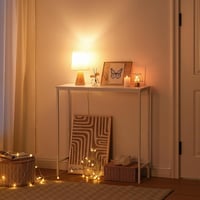 HOOBRO 75 cm-es keskeny konzolasztal fehér, előszobai és folyosó asztal 5