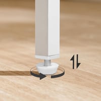 HOOBRO 75 cm-es keskeny konzolasztal fehér, előszobai és folyosó asztal 8
