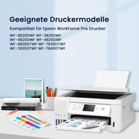 Súprava kompatibilných atramentových kaziet Hookink 405XL pre Epson – 3 čierne, 3 azúrové, 3 purpurové, 3 žlté – WF-3820 WF-4820 WF-4830 WF-7830 WF-7840 2