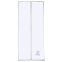 HOOMEE Tesnenie na dvere pre mobilné klimatizácie s predĺžením pre odvodovú hadicu, biela tesniaca fólia so zipsom 90x210 cm 1