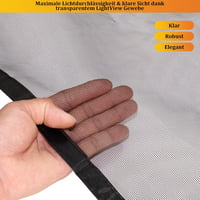 HOOMEE Mágneses Szúnyogháló Erkélyajtóra 90x210 cm, Fekete Rovarháló Függöny Átlátszó Anyagból, Tökéletes Zárás 3