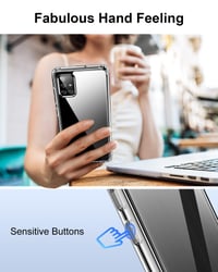 Husă transparentă HOOMIL pentru Samsung Galaxy A51 4G, rezistentă la îngălbenire, spate cristal-clar 6