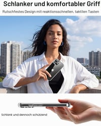 Priehľadný kryt HOOMIL Crystal Clear pre iPhone 14 Plus, ochrana proti žltnutiu, vojenská úroveň odolnosti voči nárazom 7