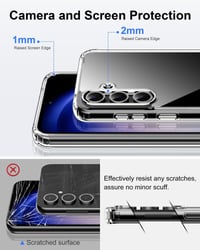 Husă transparentă HOOMIL pentru Samsung Galaxy S23 FE 5G – Husă cu protecție împotriva îngălbenirii, cristal clară 6