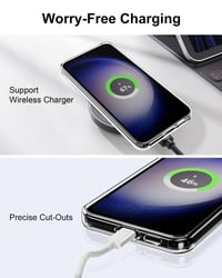 Husă transparentă HOOMIL pentru Samsung Galaxy S23 FE 5G – Husă cu protecție împotriva îngălbenirii, cristal clară 8