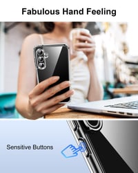 Husă transparentă HOOMIL pentru Samsung Galaxy S23 FE 5G – Husă cu protecție împotriva îngălbenirii, cristal clară 7
