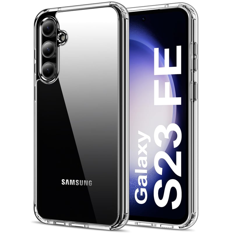 Husă transparentă HOOMIL pentru Samsung Galaxy S23 FE 5G – Husă cu protecție împotriva îngălbenirii, cristal clară