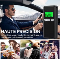 Hoonyer Alkoholteszter Digitális Kijelzővel, Professzionális Alkoholmérő 10 Szájperemmel 7