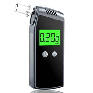 Hoonyer Alkoholteszter Digitális Kijelzővel, USB Töltéssel és 10 Szájfészekkel