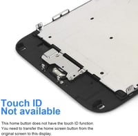 Hoonyer iPhone 6S LCD érintőképernyő csere Home gombbal és kamera flexszel - fekete 4