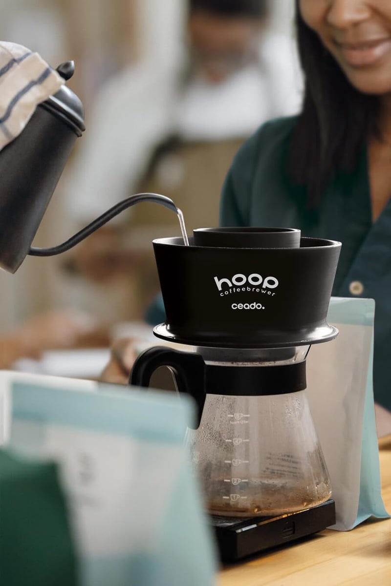 Hoop Coffee Brewer manuális csepegtetős kávéfőző radiális infúzióval