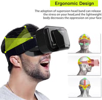 Hoorawwi Mini VR-szemüveg okostelefonhoz, 5–7,2", 3D filmekhez és játékokhoz 7