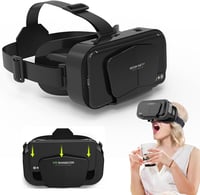 Hoorawwi Mini VR-szemüveg okostelefonhoz, 5–7,2", 3D filmekhez és játékokhoz 1
