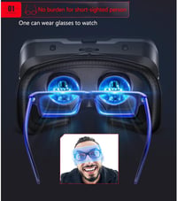Hoorawwi VR Headset kontrollerrel és fejhallgatóval iOS és Android okostelefonokhoz 4
