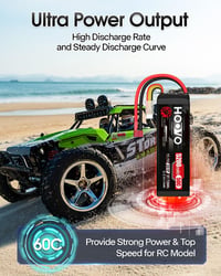 HOOVO 3S LiPo akkumulátor 11.1V 5200mAh 50C Dean T csatlakozóval RC repülő drón hajó autóhoz 2 db 5