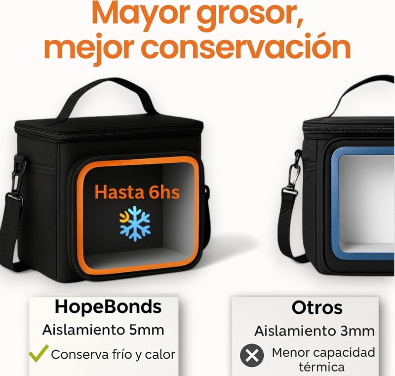 HopeBonds Hőtartó Ételhordó Táska Friss Ételekhez