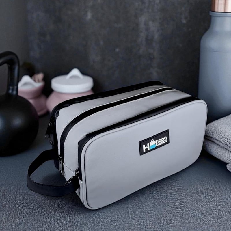 HopeBonds Neceser Impermeabil cu 3 Compartimente - Geantă de Călătorie Unisex pentru Sală, Școală - Trusă de Toaletă Compactă din Nailon Durabil
