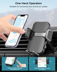 Suport Auto pentru Telefon Hoppac cu Cârlig Consolidat - Suport Sigur pentru Telefon Mobil în Mașină 4