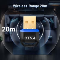 Bluetooth 5.4 USB adaptér Hoppac pre PC a systém Windows 5