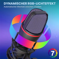 Hoppac USB kondenzátorový mikrofón na hranie hier pre PC so stojanom a pop filtrom 6