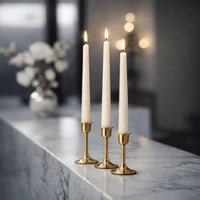 Horeca Candles kónické sviečky, farba slonová kosť, Ø 2,3 x 25 cm, 50 ks, neodkvapkávajúce, bez dymu, bez vône, doba horenia 7,5 hodiny, sviečka 4