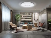 Horevo LED Mennyezeti Lámpa Bluetooth Hangszórókkal - 36W 46cm RGB Csillagos Égbolt, Szabályozható Fényerő, Applikációs Vezérlés, IP44 5
