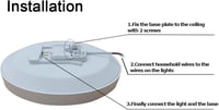 Horevo LED Mennyezeti Lámpa Mozgásérzékelővel, 12W 1200lm Radar Szenzoros Világítás Lépcsőhöz, Folyosóra, Erkélyre 6