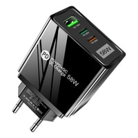 Nabíjačka HORJOR USB-C, 3 porty, 58 W, PD USB-C a USB-A 1