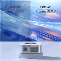 HORLAT 28000 Lumen 4K Projektor - WiFi 6, Bluetooth 5.2, Automatikus Keystone Korrekció, 50% Zoom, Android TV Rendszer, Otthoni Mozi és Okos 7