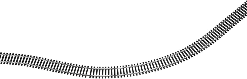Hornby R621 Hajlítható Sín 970mm - OO Méretarányú Kiegészítő Vasúti Pálya Modellvasúthoz, 1:76 Méretarány, Nylon Anyag
