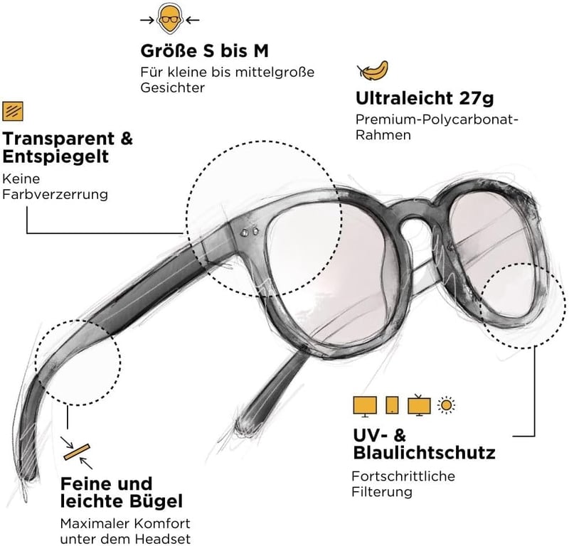 Horus X Kékfény szűrő szemüveg férfi női - Fáradtság és szemfáradás ellen - Urban Clear